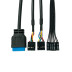 XASTRA A303M 3ARGB-C6, mATX, 3x120mm ARGB, Black, A303M-2FC14A-1FC12A-C6-D