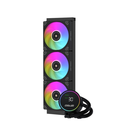 Coolleo ICE Fairy DIG 360 BK, LGA1851/1700/1200/115X/AM5/AM4, DIG-360-BK, черный