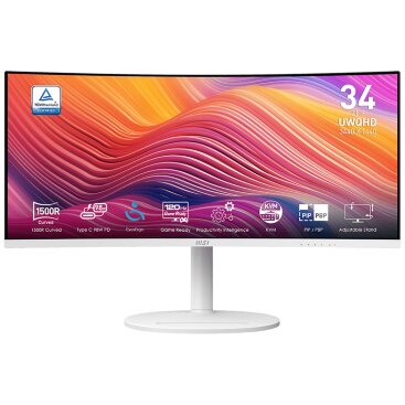 34" MSI UWQHD Modern MD342CQPW, белый