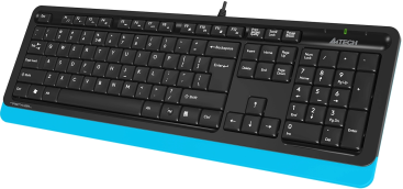 Набор клавиатура + мышь A4Tech Fstyler F1010 проводной (черный/синий)