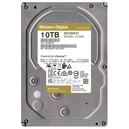 WD Gold 3.5" 10TB SATA 6Gb/s 7200rpm 512MB (WD103KRYZ)