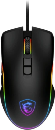 MSI Forge GM300, проводная, 7200dpi, черный