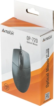 A4Tech OP-720, проводная, 1200dpi, черный