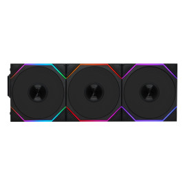 Комплект вентиляторов (3шт.) Lian Li UNI FAN TL WIRELESS 120 Reverse Blade / 12RTL1W3B BLACK / 120x124x28мм (PWM, ARGB, 2300 об/мин (Max.), 34dBa) / G99.12RTL1W3B.R0