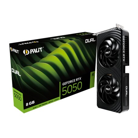 Palit NVIDIA GeForce RTX 5050 DUAL 8GB GDDR6 128bit 3xDP HDMI 2FAN (NE65050019P1-GB2070D)