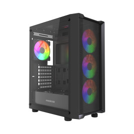 Powercase Mistral EA19, ATX, 4x120mm ARGB, Black, CMAEA19-A4