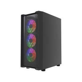 Powercase Mistral EA19, ATX, 4x120mm ARGB, Black, CMAEA19-A4