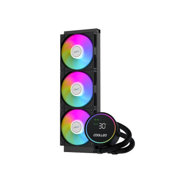 Coolleo ICE Fairy DIG 360 LITE BK, LGA1851/1700/1200/115X/AM5/AM4, DIG-360-LITE-BK, черный