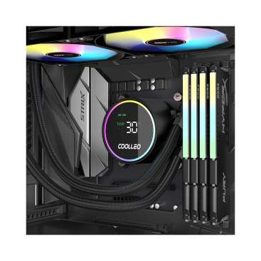 Coolleo ICE Fairy DIG 360 LITE BK, LGA1851/1700/1200/115X/AM5/AM4, DIG-360-LITE-BK, черный