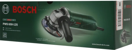 Углошлифовальная машина Bosch PWS 650-125 650Вт 11000об/мин рез.шпин.:M14 d=125мм (06034110R0)