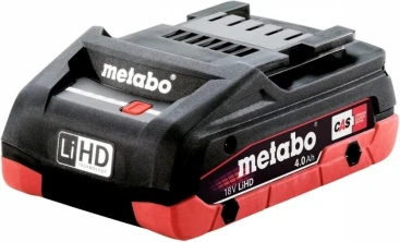Батарея аккумуляторная Metabo LiHD 18В 4Ач Li-Ion (625367000)