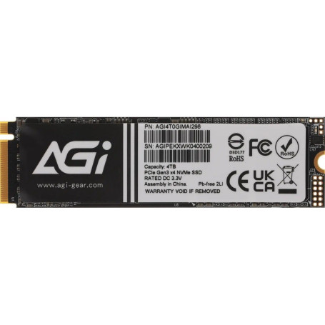 AGI AI298 4TB M.2 2280 PCIe Gen3x4 AGI4T0GIMAI298-CB