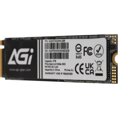 AGI AI298 4TB M.2 2280 PCIe Gen3x4 AGI4T0GIMAI298-CB