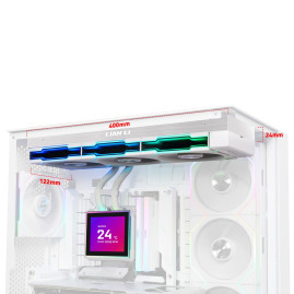 Lian Li HydroShift II LCD-S 360TL, LGA1700/1200/115X/AM5/AM4, White