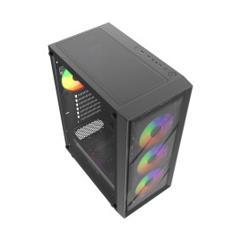Powercase Mistral EA21, ATX, 4x120mm FRGB, Black, CMAEA21-L4
