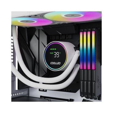 Coolleo ICE Fairy DIG 360 WH, LGA1851/1700/1200/115X/AM5/AM4, DIG-360-WH, белый