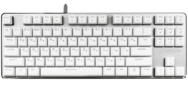 Клавиатура ARDOR GAMING Blade PRO механическая проводная [Kailh Red] (Белый)