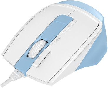 A4Tech Fstyler FM45S Air, проводная, 2400dpi, голубой/белый