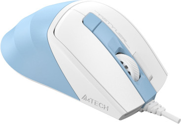 A4Tech Fstyler FM45S Air, проводная, 2400dpi, голубой/белый