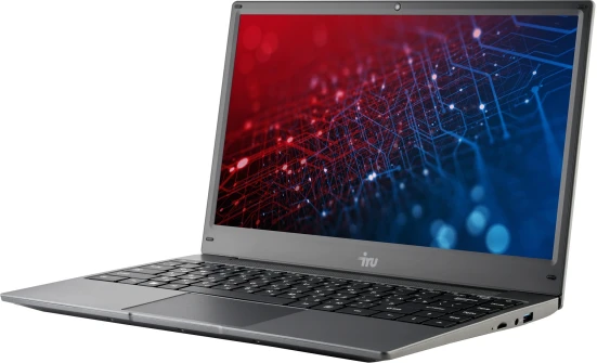 Ноутбук IRU 14TLHC Core i3 1115G4 8Gb SSD256Gb Intel UHD Graphics 14" IPS FHD (1920x1080) Windows 11 Pro Multi Language grey WiFi BT Cam (1996897)