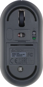 A4Tech Fstyler FG20, беспроводная, 2000dpi, пепельный/синий
