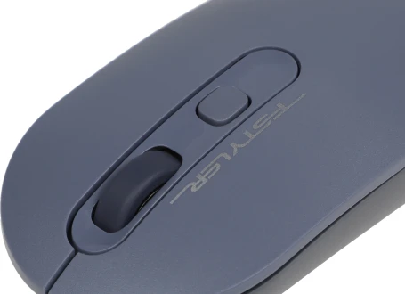 A4Tech Fstyler FG20, беспроводная, 2000dpi, пепельный/синий