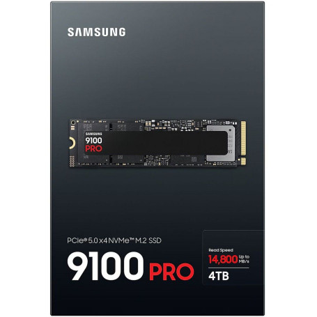 Samsung 9100 PRO Black 4TB M.2 2280 PCIe Gen5x4 MZ-VAP4T0BW