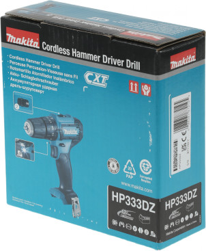 Дрель-шуруповерт Makita HP333DZ аккум. патрон:быстрозажимной