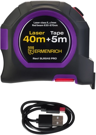 Лазерный дальномер Ermenrich Reel SLR545 PRO 2кл.лаз. 670нм цв.луч. красный в кейсе (84580)