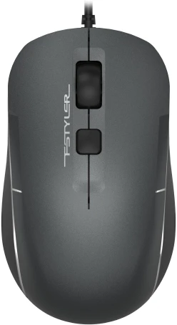 A4Tech Fstyler FM26, проводная, 1600dpi, серый/черный