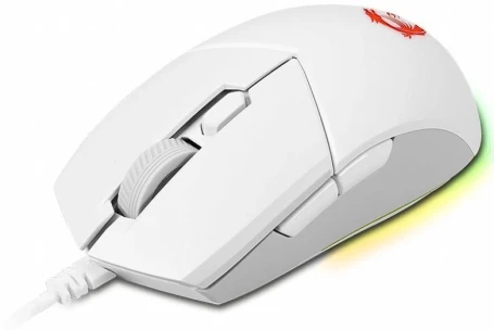 MSI Clutch GM11, проводная, 5000dpi, белый