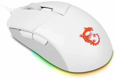 MSI Clutch GM11, проводная, 5000dpi, белый