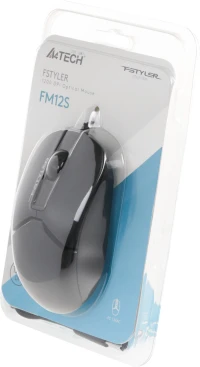 A4Tech Fstyler FM12S, проводная, 1200dpi, черный