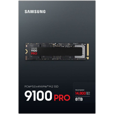 Samsung 9100 PRO Black 8TB M.2 2280 PCIe Gen5x4 14800/13400 MZ-VAP8T0BW