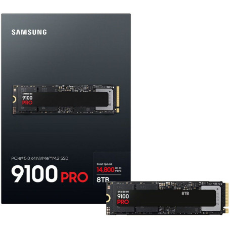 Samsung 9100 PRO Black 8TB M.2 2280 PCIe Gen5x4 14800/13400 MZ-VAP8T0BW