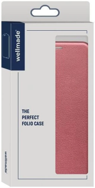 Wellmade Чехол-книжка для Tecno Pova 4 Pro бордовый