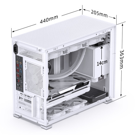 JONSBO D31 MESH, mATX, White