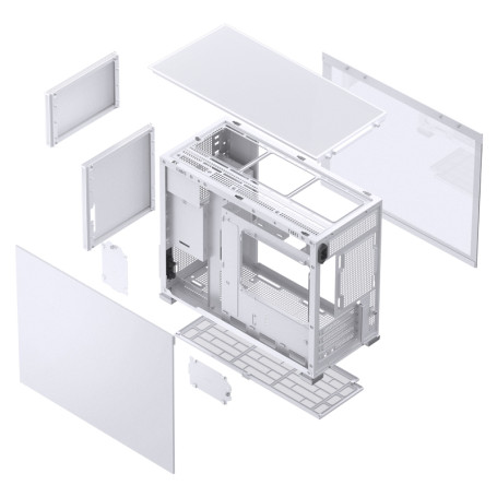 JONSBO D31 MESH, mATX, White