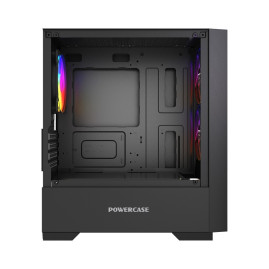 Powercase Mistral Micro A12B, mATX, 3x120mm FRGB, Black, CMMA12B-L3