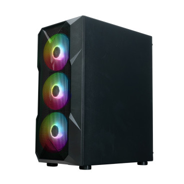 XASTRA A304 4FRGB, ATX, 4x120mm FRGB, Black, A304-4FC12F