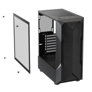 XASTRA A304 4FRGB, ATX, 4x120mm FRGB, Black, A304-4FC12F