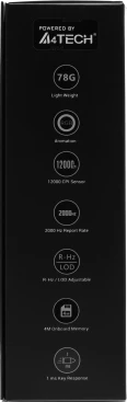 A4Tech Bloody L65 Max, проводная, 12000dpi, желтый/фиолетовый
