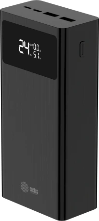 Мобильный аккумулятор Cactus CS-PBFSKA-30000 30000mAh 22.5W 4.5A USB-A/USB-C черный