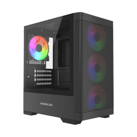 Powercase Mistral Micro A13B, mATX, 4x120mm FRGB, Black, CMMA13B-L4