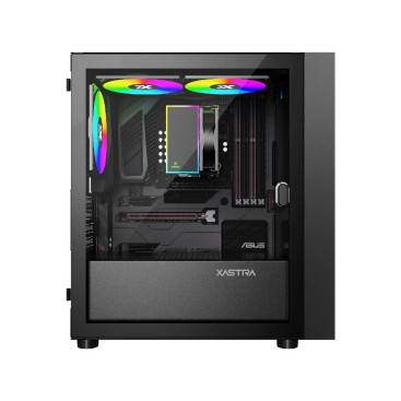 XASTRA A305M 3ARGB, mATX, 3x120mm ARGB, Black, A305M-2FC14A-1FC12A-D