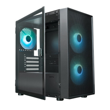 XASTRA A305M 3ARGB, mATX, 3x120mm ARGB, Black, A305M-2FC14A-1FC12A-D