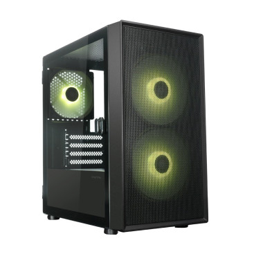 XASTRA A305M 3ARGB, mATX, 3x120mm ARGB, Black, A305M-2FC14A-1FC12A-D