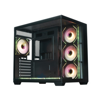 XASTRA QW500 7ARGB-C10-UC, ATX, Aquarium, 7x120mm ARGB, Black, QW500-7FM12A-C10-UC