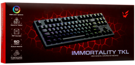 Клавиатура ARDOR GAMING Immortality TKL проводная (Черный)