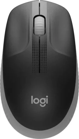 Logitech M190, беспроводная, 1000dpi, черный/серый